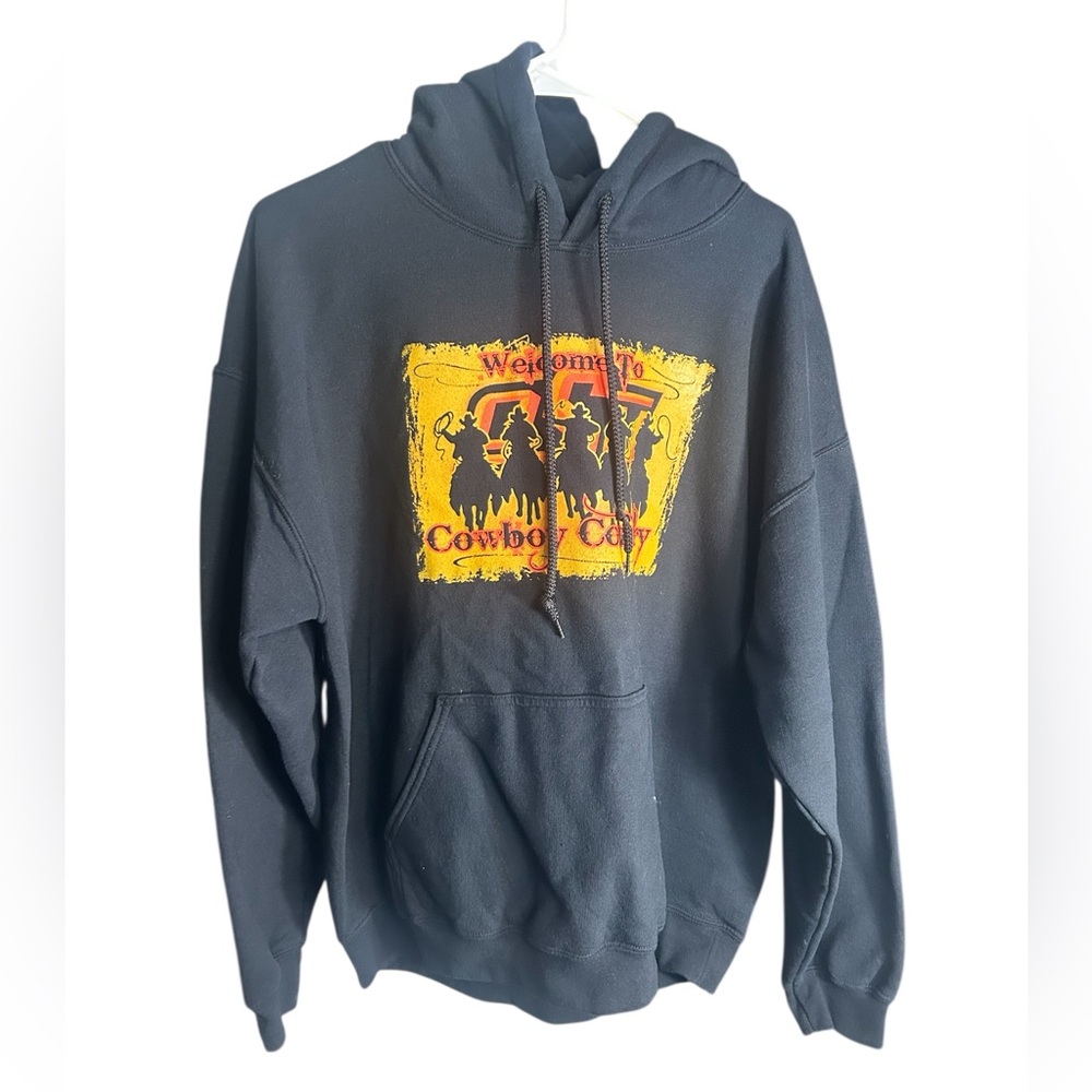 Gildan Black Hoodie with OSU Cowboy Country Graphic